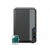 Synology DS224+ 2Bay 8TB NAS met 2x 4TB Synology HAT3300-4T HDD